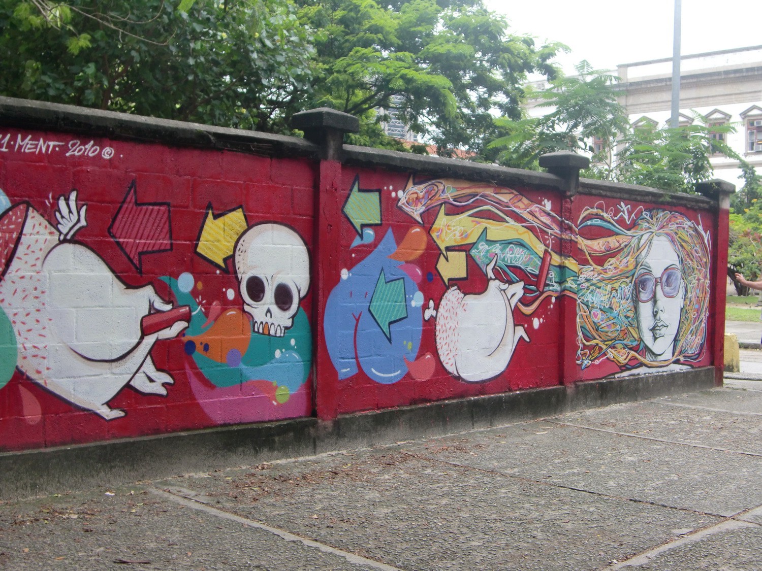 Wall paintings in the streets of Rio